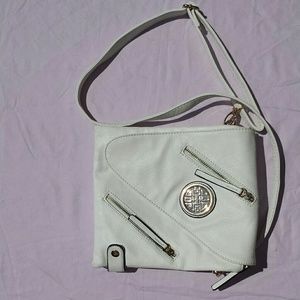 SALE White crosabody bag